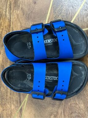 Birkenstock Kids Royal Blue Two-Strap Sandals